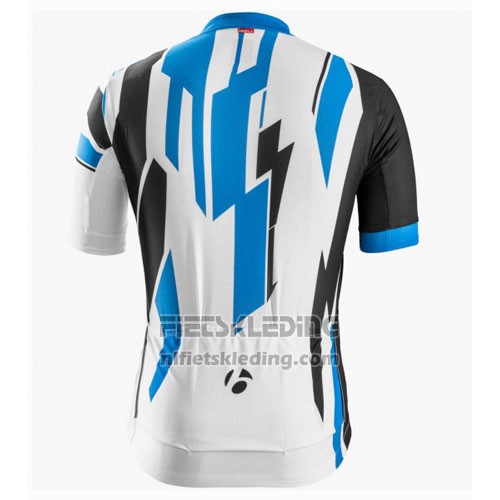 2016 Fietskleding Trek Bontrager Blauw en Wit Korte Mouwen en Koersbroek